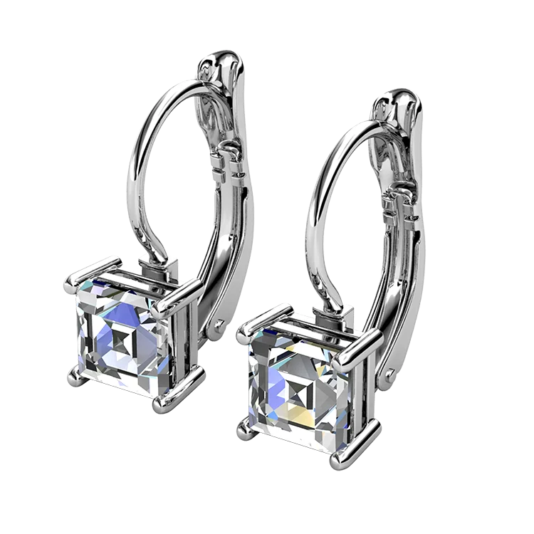

Daisini квадратные серьги-кольца с подвесками, украшенные кристаллами Swarovski, сверкающие серьги принцессы для женщин, позолоченные ювелирные изделия 18 карат