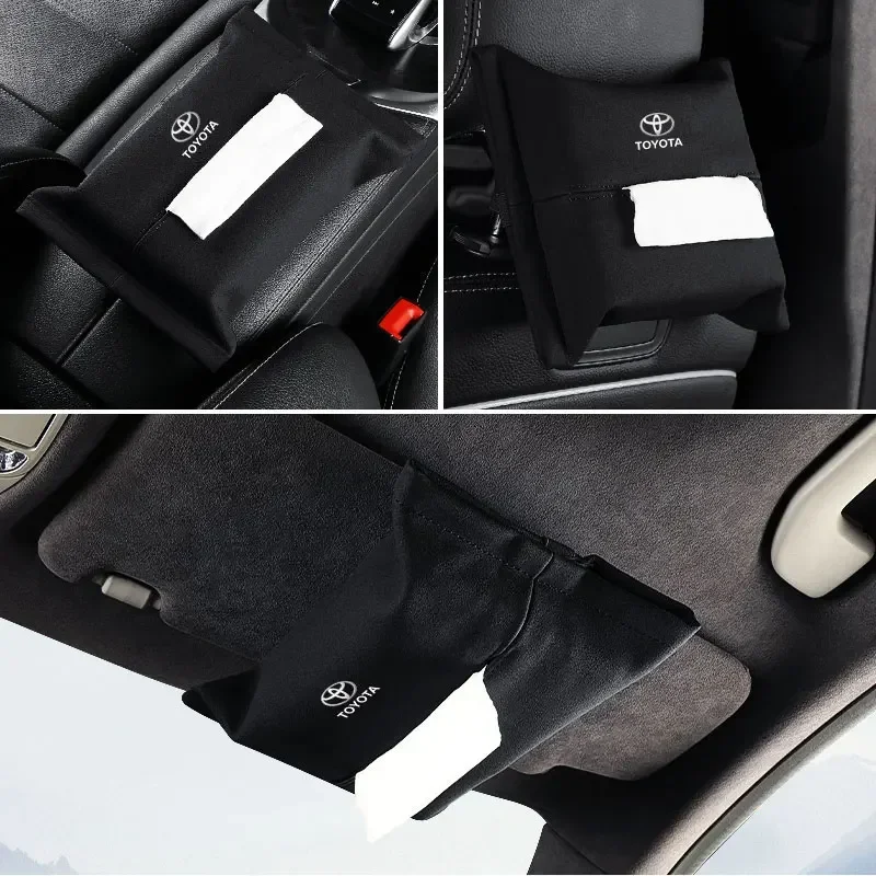 Soporte para caja de pañuelos de coche, visera solar, accesorios para el respaldo del asiento, adecuado para Toyota Corolla Avensis RAV4 Yaris Hilux