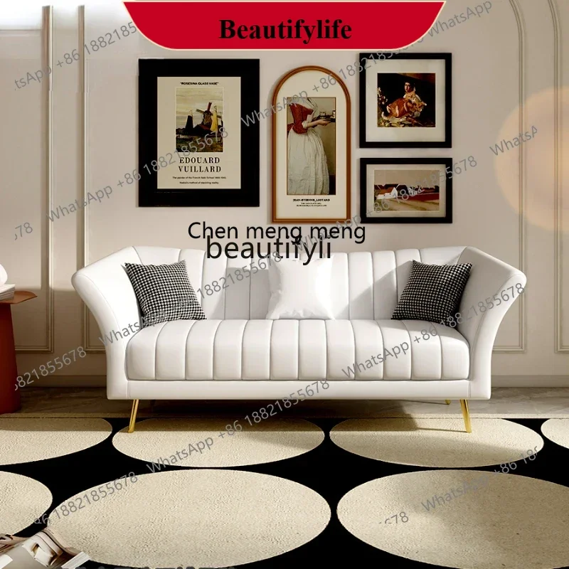 D178 Y yj Light Luxury Small Apartment Beauty Salon Studio Reception Nordic Sofa