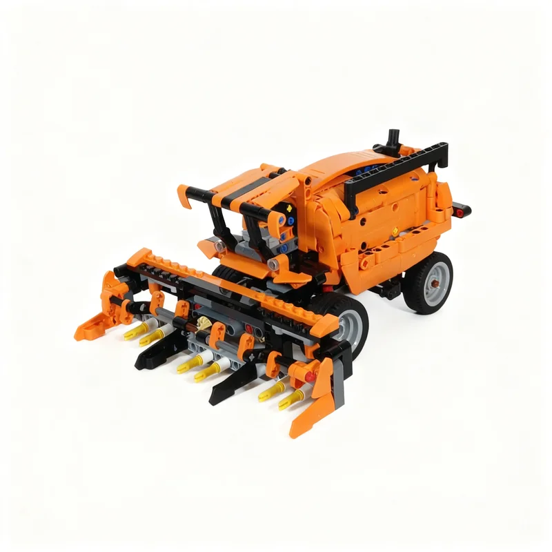 556pcs MOC Model B Drum Harvester Technical Building Blocks Construction Toy DIY Christmas Gifts Education Creative Idea