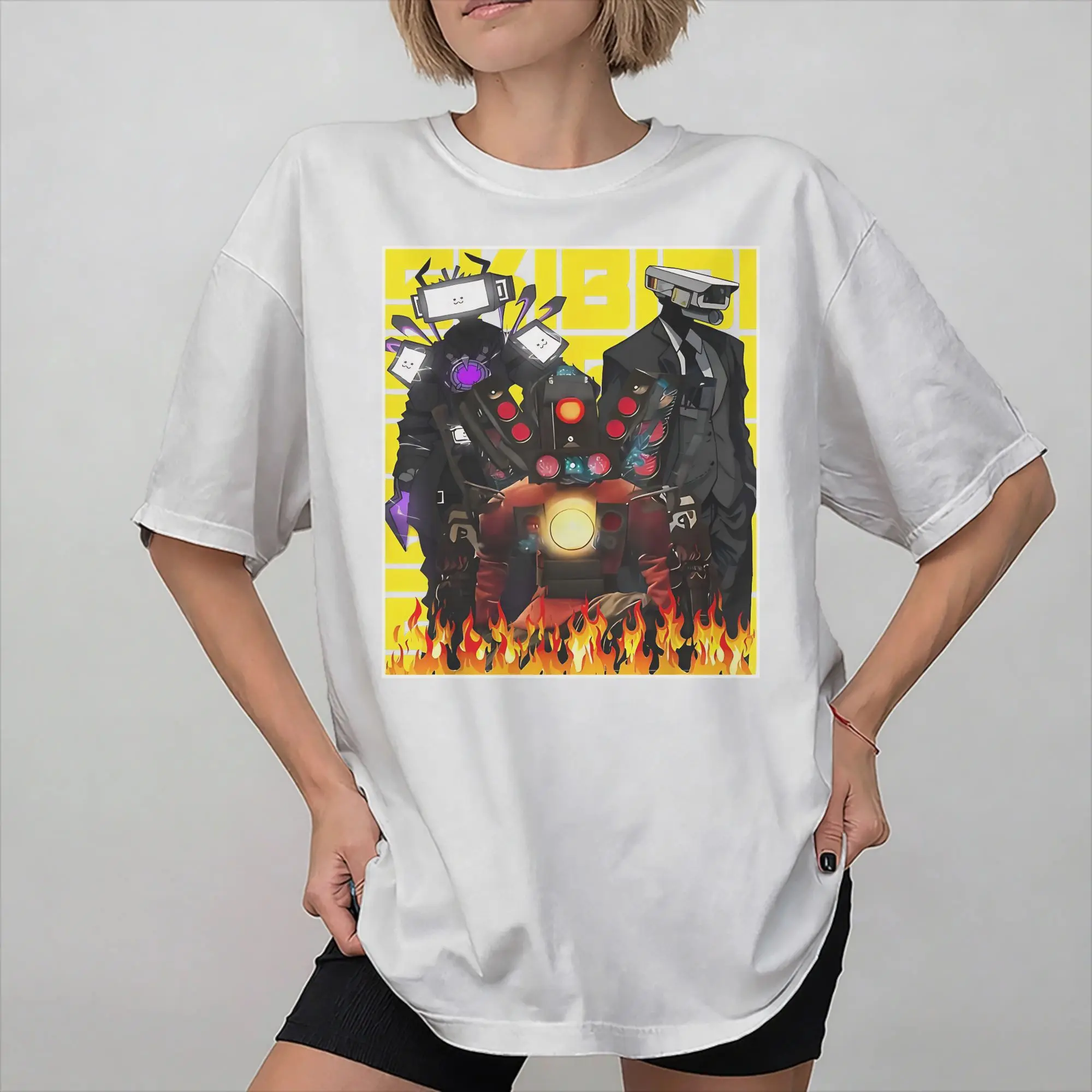 Titan Speakerman Skibidi Toilet Tee Shirt for Men Women Gift T Shirts  100% Cotton Clothing