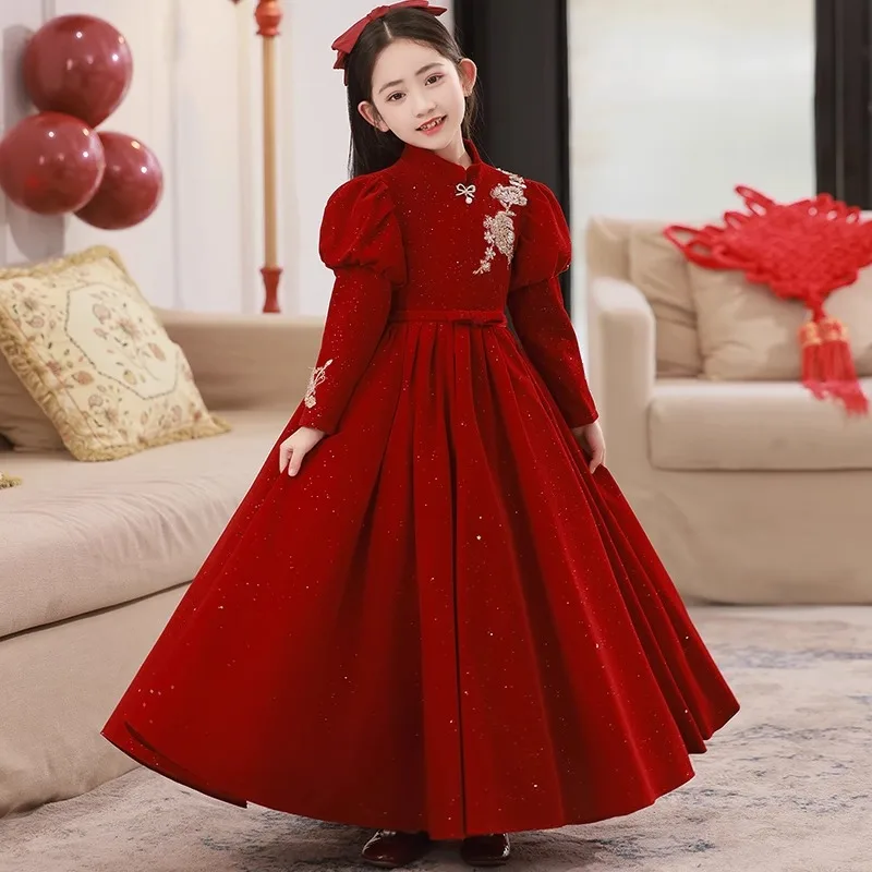 Graduation Dress for Kids Girl Baby Dresses for Girls From 8 to 12 Years Old Wedding Dress 2024 Sukienka Ball Gowns Elegant Gala