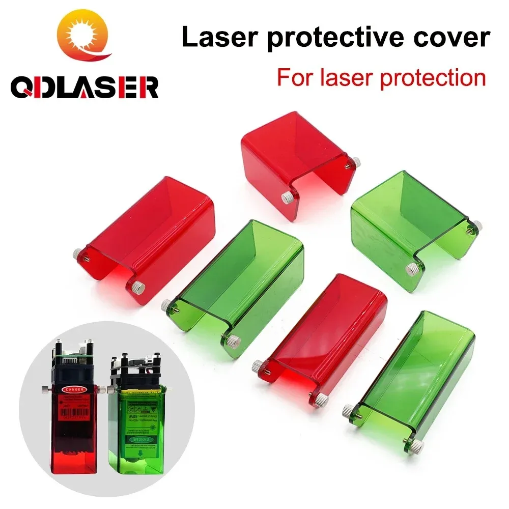 

QDLASER Laser Protective Cover, Goggles Protects,33mm/40mm/46mm Head Protect Shell, Use for Laser Engraver