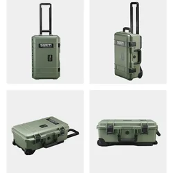 Multifunctional Plastic Tool Box Storage on Wheels Shockproof Tool Cases Professional Safety Protection Boxes Boardable Aircraft