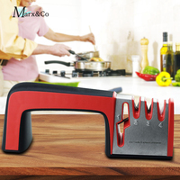 Knife Sharpener 4 in 1 Professional Kitchen Sharpening Stone Scissors Grinder Knives Tungsten Diamond Ceramic Whetstone Tool