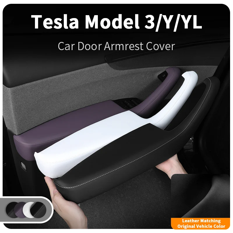 

ABS Car Door Armrest Cover For Tesla Model 3 Highland(2024)/ Model Y Juniper (2025)/YL Juniper Interior Protective Accessories