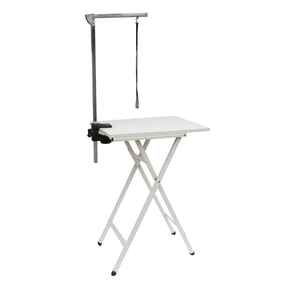 Adjustable Height Aluminum X-Shape Pet Portable Grooming Folding Competition Table