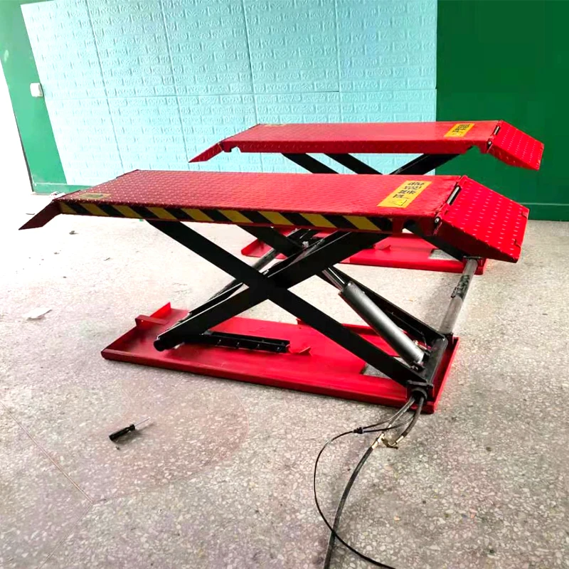 Portable Two Post Hydraulic Car Lift High Capacity For Garage Use Electric Controlled Car Lift Small Scissor Hydraulic Car Lift