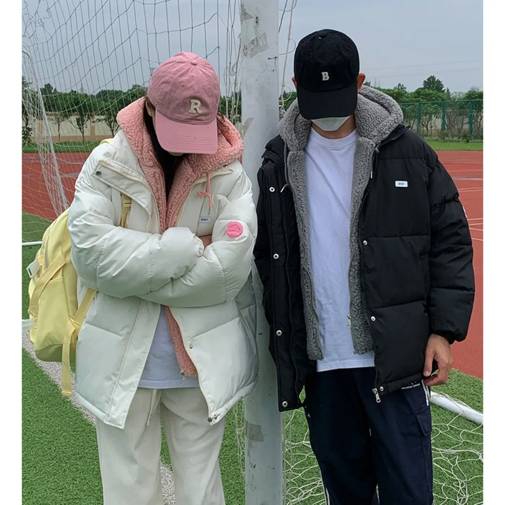 

Зимнее парное женское повседневное повседневное стеганое пальто с цветным принтом и длинными рукавами с капюшоном, женская одежда в американском стиле, парки