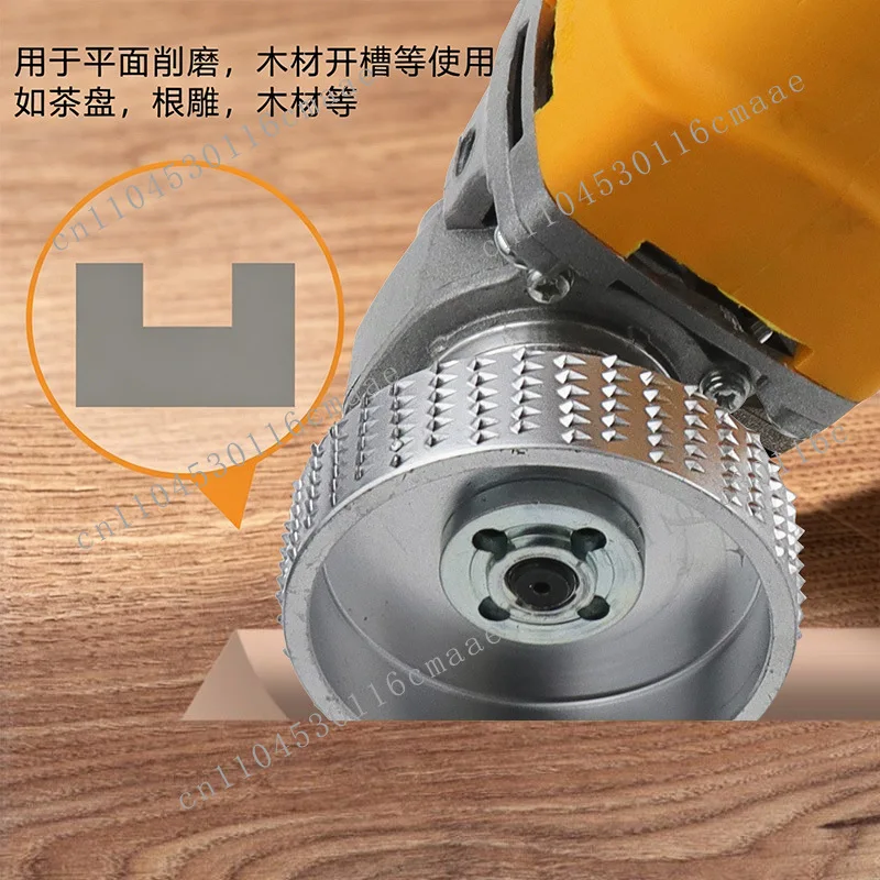 Woodworking grinding thorn disc Flat disc, shaping polishing wheel Wood tea tray root carving tool, angle grinder polishing disc