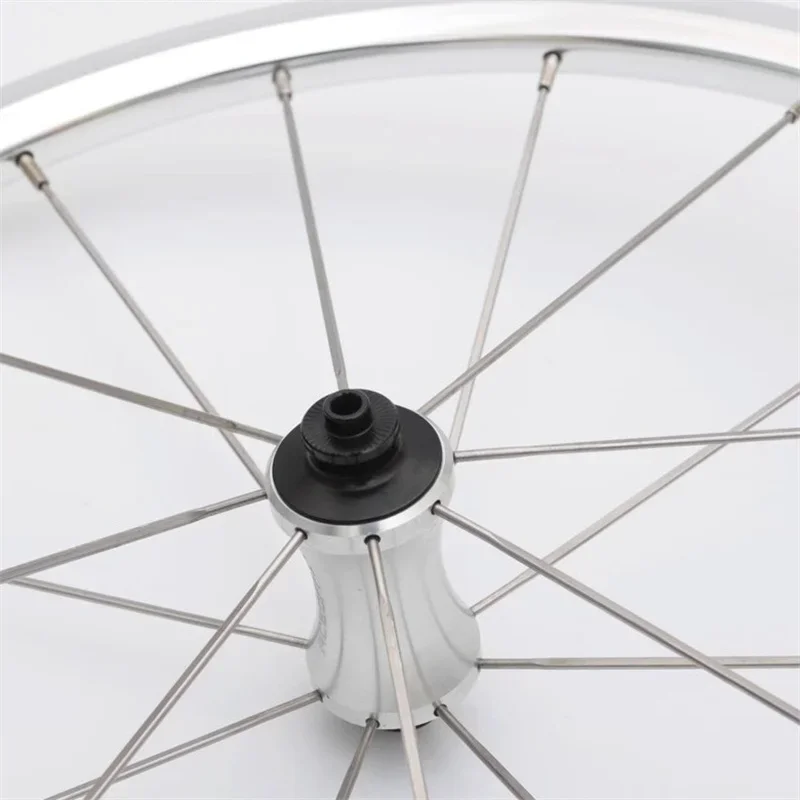 Folding bike 16inch rim 349 wheelset polished for brompton 7speed wheel Cline Pline Tline 7V
