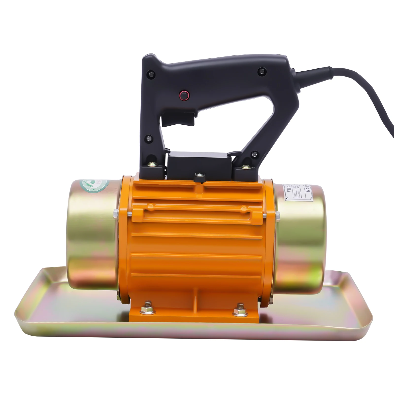 250W 200KG Concrete Vibrator Flat Plate Trowel Handheld Table Motion Cement Vibrating Machine Mixer Single-phase 110V/220V