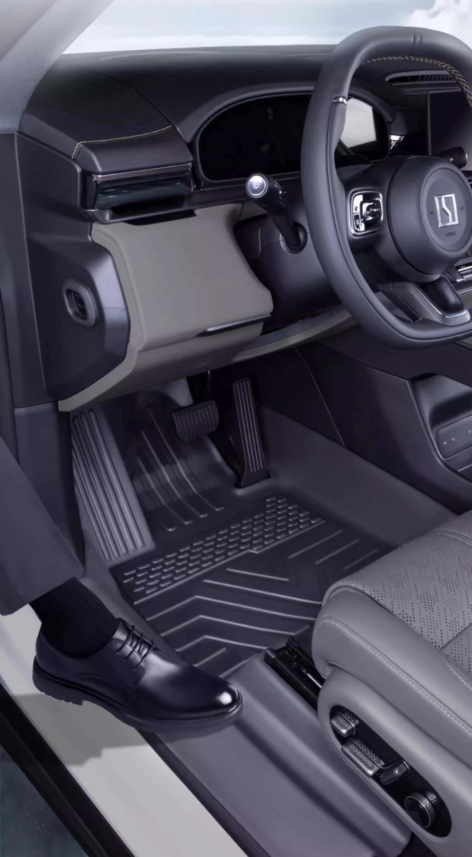 For Left-hand Drive Car Floor Mat ZEEKR 7X 2025 Custom Fit Full Surround Foot Mat Interior Protection Liner