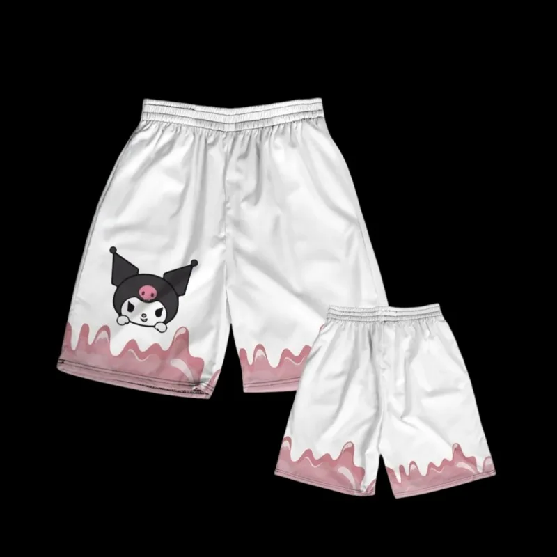 

MOTO-Летние детские шорты с героями мультфильмов, Гавайские каникулы, повседневная модная уличная одежда для мальчиков и девочек