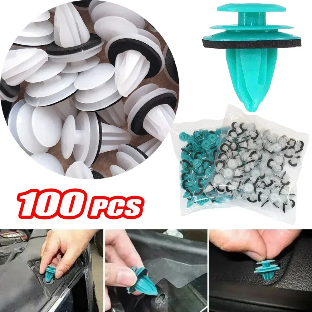 Fitting clips for car door panel, locking rivet with sealing ring for CAR interior fittings, 200PCS  car accessories