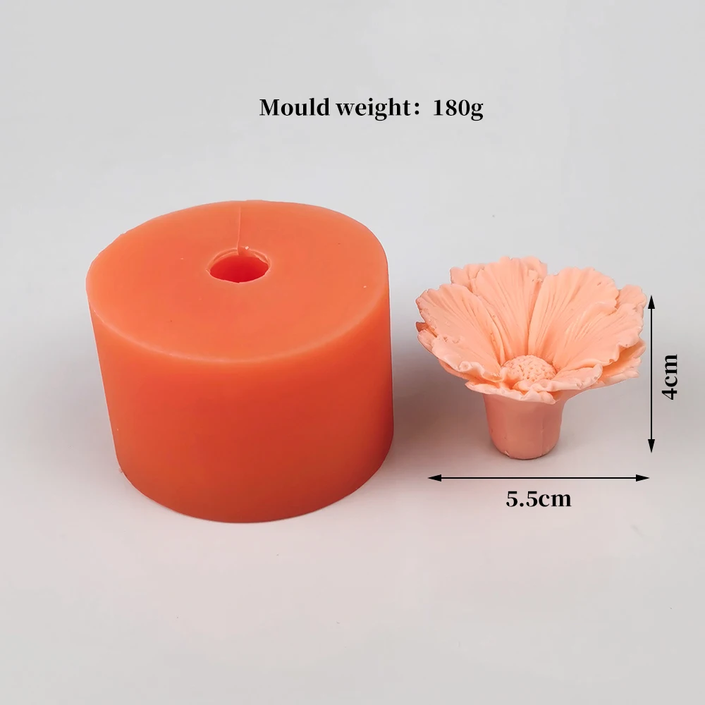 PRZY Bouquet Flower Mold Silicone Chrysanthemum, Cosmos, Orchid Flower Decoration Plant Soap Molds Flower Ball Candle Moulds Mak