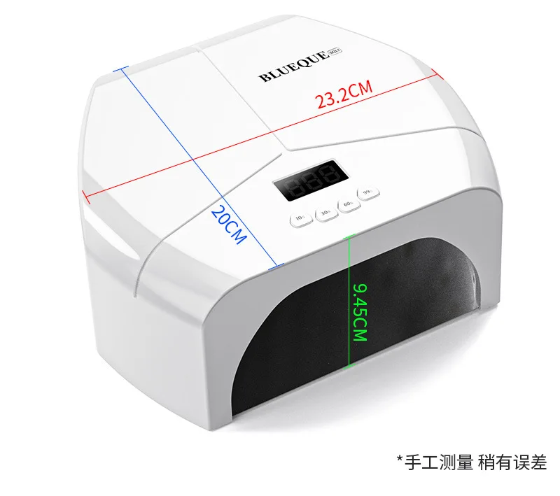 72 LED Beads Nail Gel UV Curing Lamp for Quick Drying Nail Dryer Lamp All Gel Polish Professional Manicure Equipment for Salon