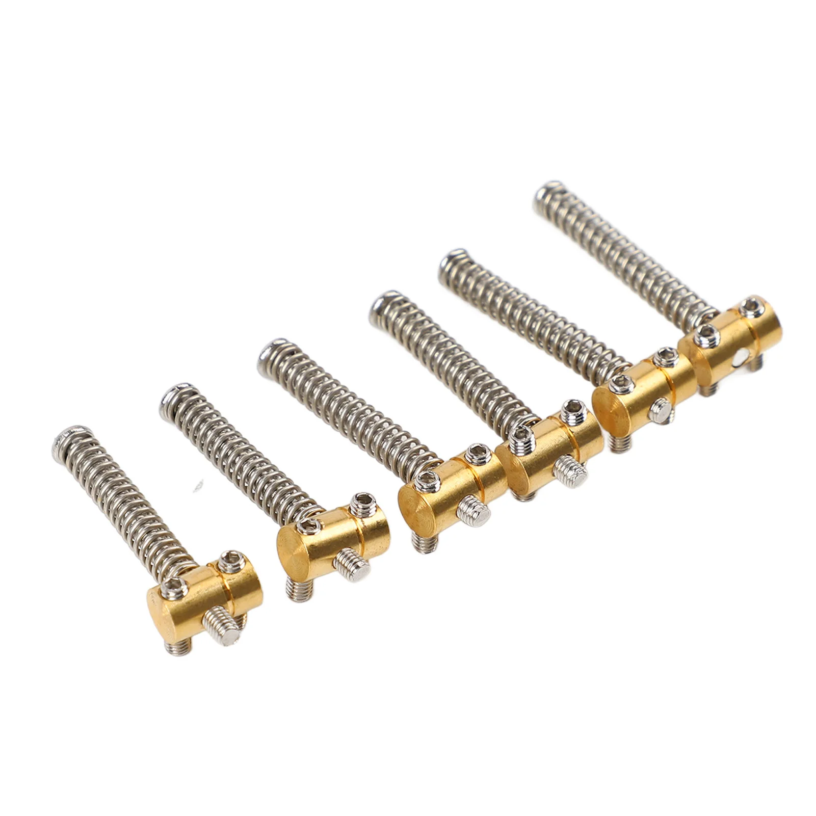 6Pcs Brass Saddles Set For TL Tailpiece Telecaster Electric Guitar Replacement Parts