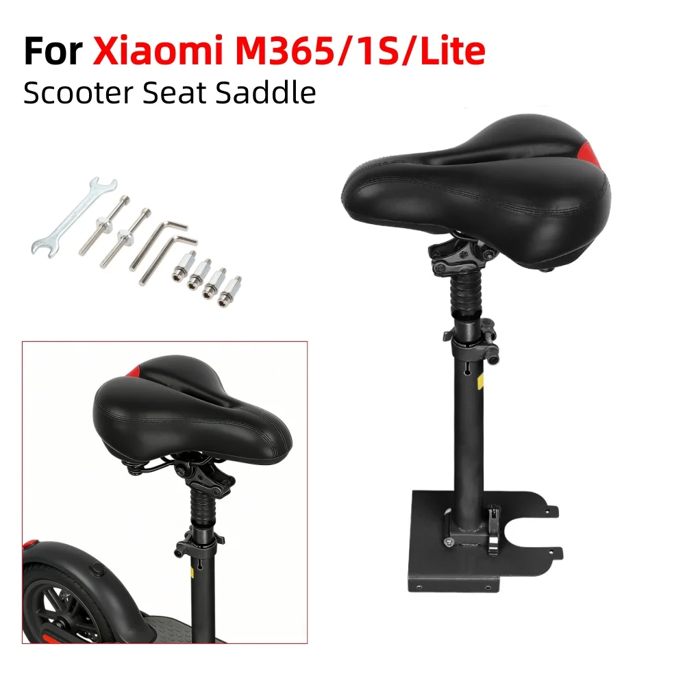 

Seat Saddle for Xiaomi M365/1S/Lite Electric Scooter Adjustable Seat without Hole 8.5 Inch Mijia Scooter Accessories Replacement