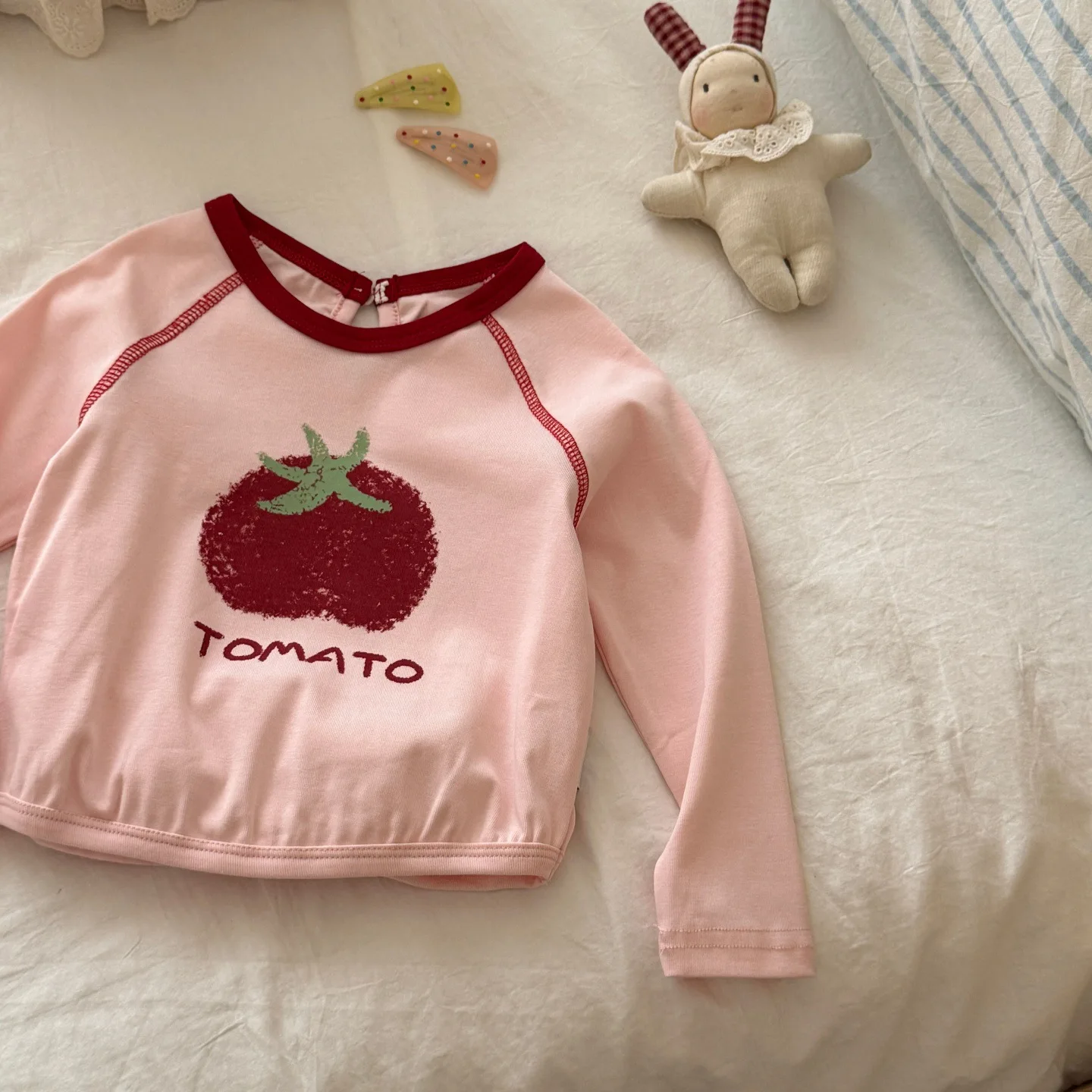 2026 Baby Long Sleeve T Shirt 2026 Fall New Infant Stylish Undershirt Little Girl Super Cute Fall Top