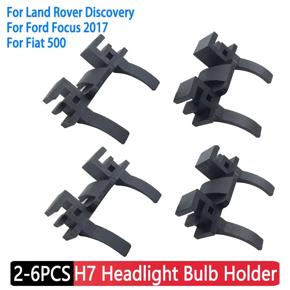 

2-6pcs H7 LED Headlight Bulb Holder Adapters Lamp Base Led Front Headlight Kit For Land Rover Discovery For Ford Focus 2017