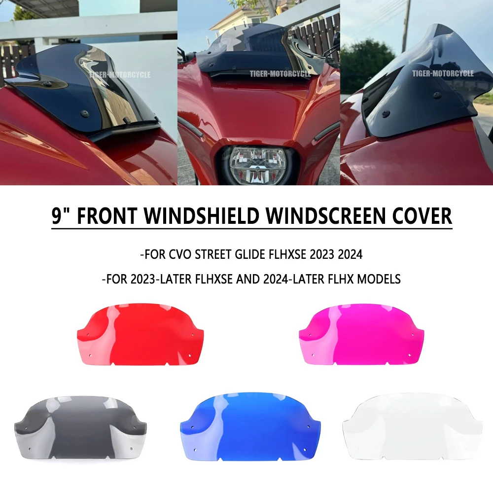 

Новый мотоциклетный щит, уличный раздвижной с 9-дюймовым передним лобовым стеклом для Harley CVO Street Glide FLHXSE 2023-2025