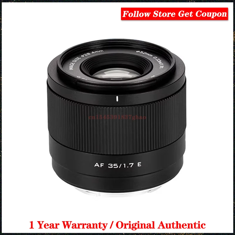 VILTROX AF 35mm F1.7 Autofocus Lens For Fuji XF SONY E Nikon Z