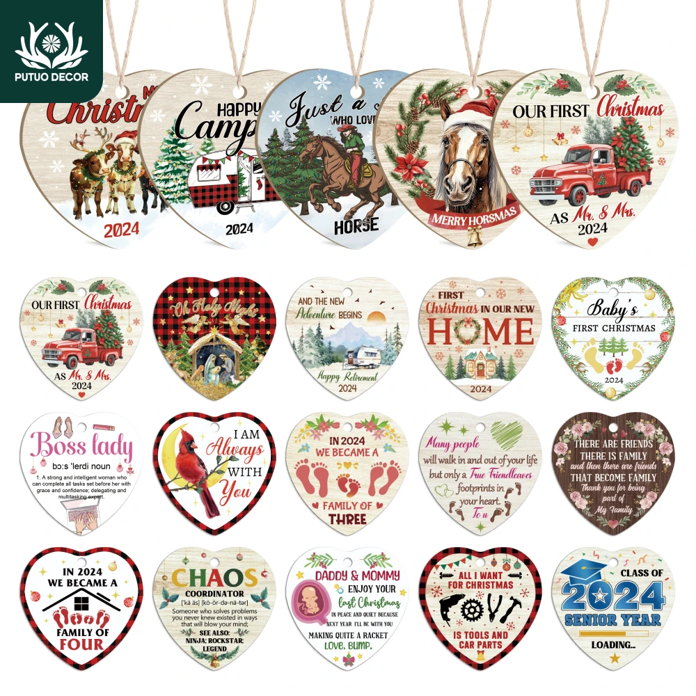 

Putuo Decor-Heart-Shaped Acrylic Ornament, Porcelain Wall Art Decoration, Family Dining Room, Gift, 2.6x2.6 Inches, 2024, 1PC