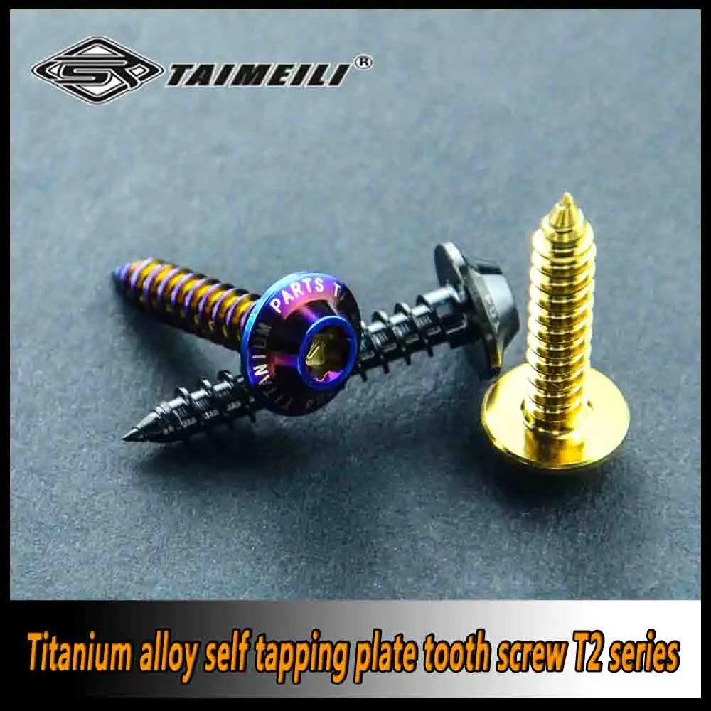 TAIMEILI Titanium bolt T2 Series Self tapping Motorcycle Die Screw M4/M5M6x12/15/20/25/30/35mm