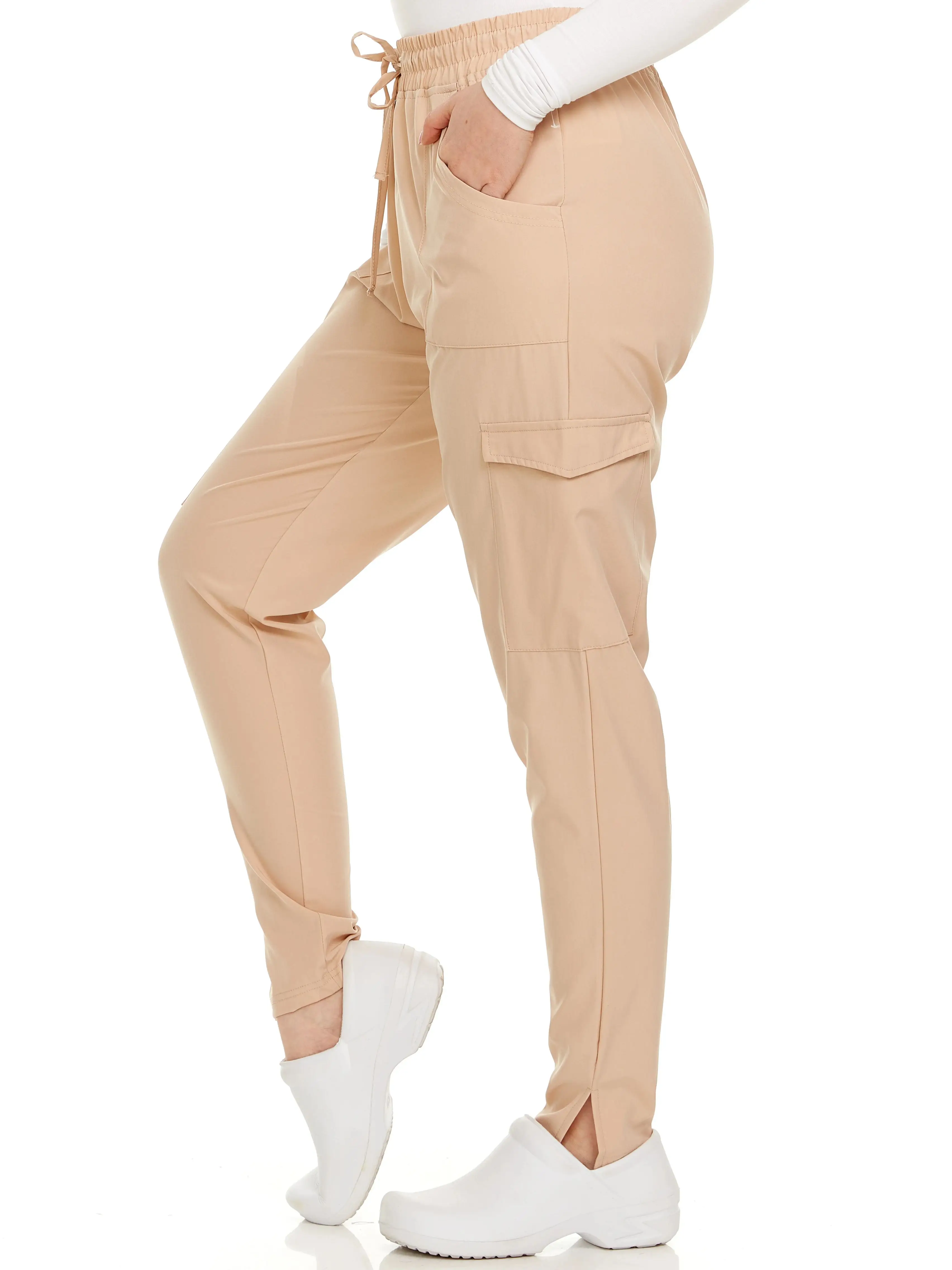 Heal + Wear Women Scrubs Pants Female  With Pockets Regular Fit 4 Way Stretch