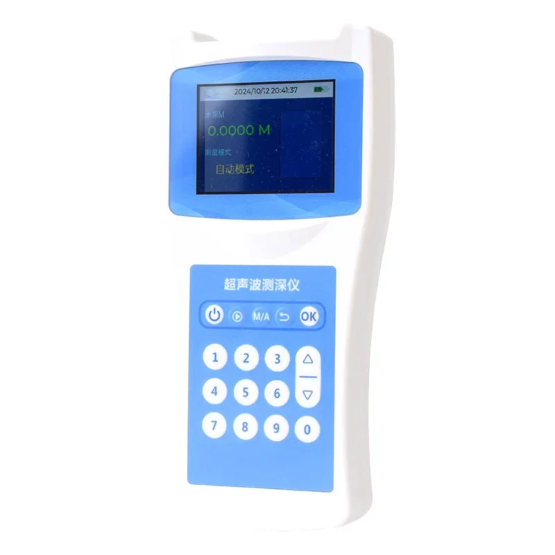 Ultrasonic sounder, portable water depth and temperature measuring instrument