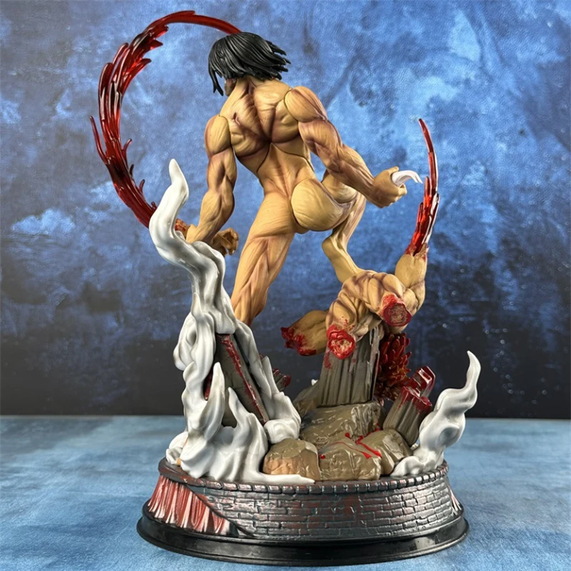 هجوم على تيتان المدرعة تيتان إرين جاغر أنيمي ction نموذج لجسم بولي كلوريد الفينيل تمثال دمية حلية اللعب هدية 29 سنتيمتر