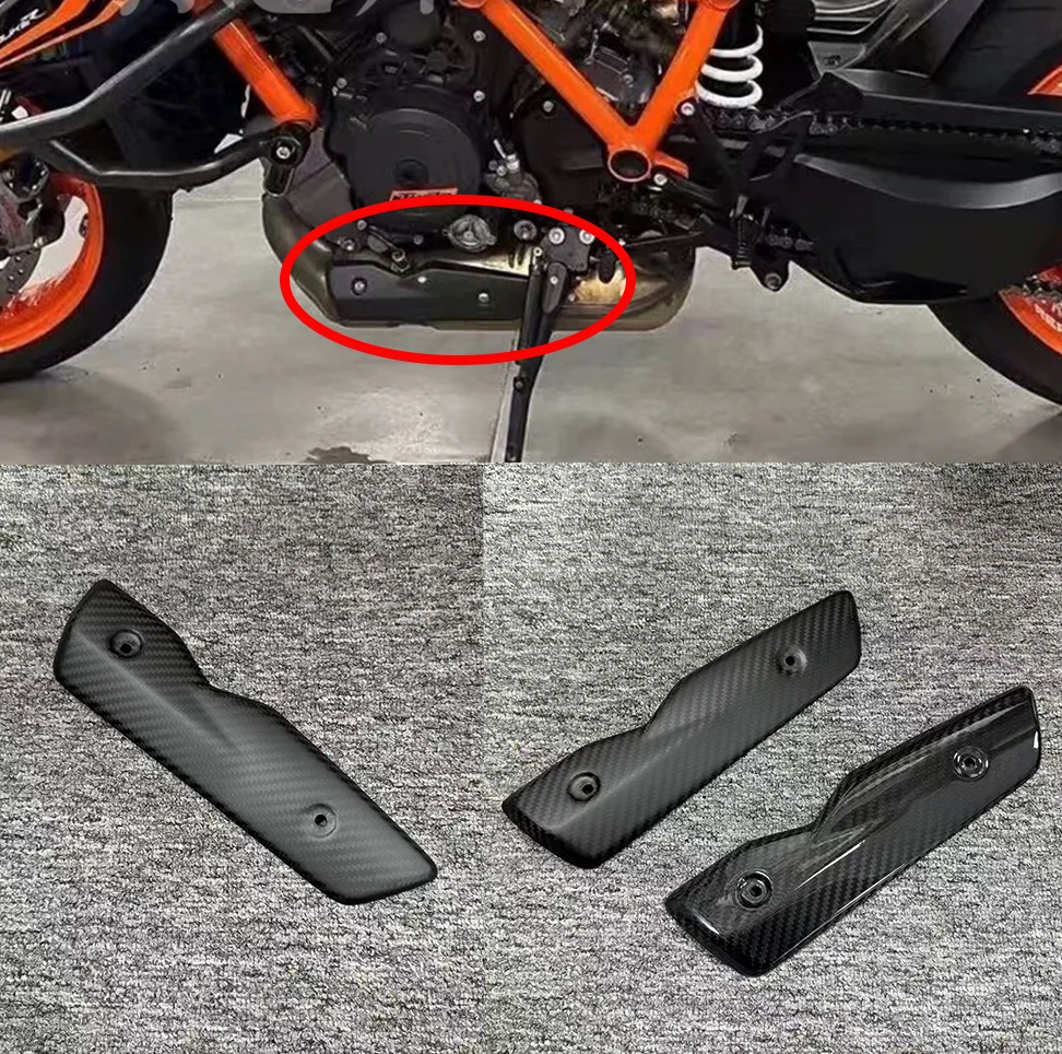 

For Superduke R 1290 2020 2021 2022 2023 100% Carbon Left Heat Shield