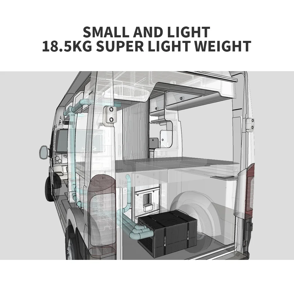 Acessórios para van de campista de ar condicionado RV com inversor AC 220V