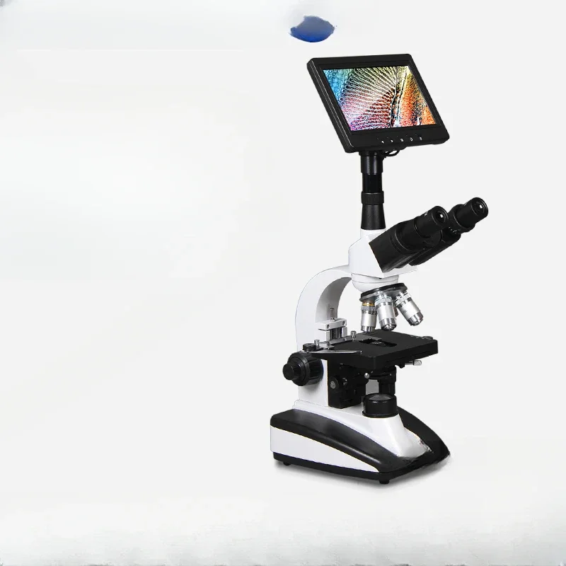 High definition professional optical biological microscope, sperm mites, blood cells, one drop blood detector