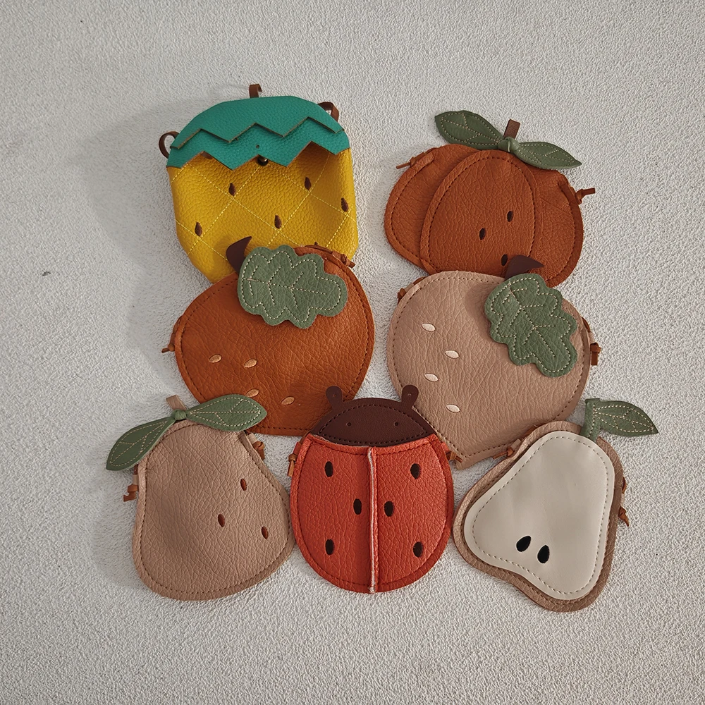 2024 neue Mädchen Umhängetasche Kinder Nette Kürbis Obst Muster kinder Tasche Kinder Nette Einzelnen Schulter Umhängetasche – Detail 1