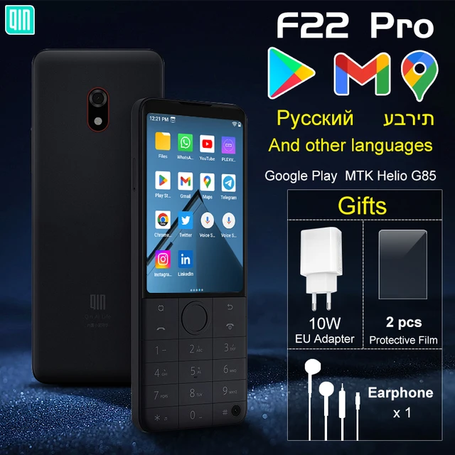 Qin F22 Pro Duoqin MTK Helio G85 Wifi 3.54 Inch 4GB 64GB Octa Core  Bluetooth 5.0 Touch screen Global Version Play Store Phone