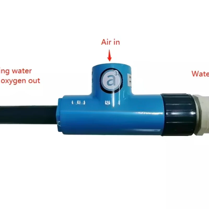 Plywood oxygen aeration nozzle Venturi pump Aquaculture water injector, 1 year warranty
