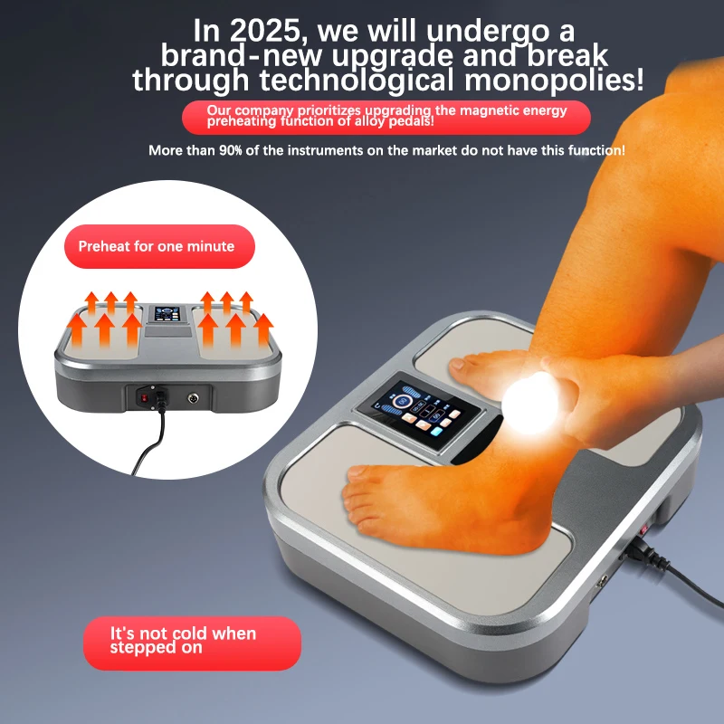 Upgrade Terahertz Fußmassage Drahtlose Edelstahl P90 Terahertz Fuß Spa Massage Ganzkörper Gesundheit Verbesserung Fußgerät