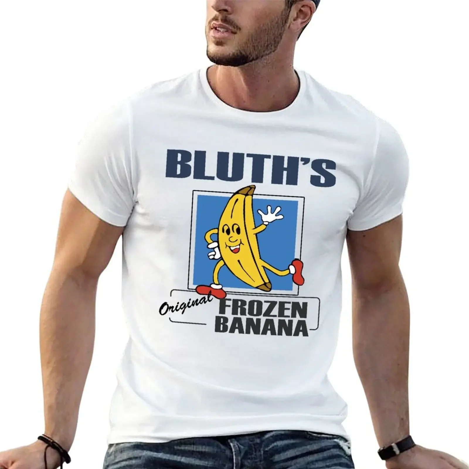 Bluths frozen banana chicken coka coka arrested film T-shirt summer tops cute tops mens clothing