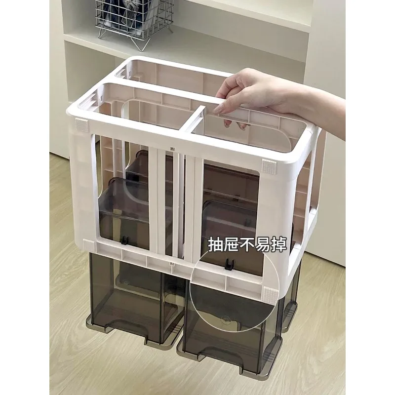 Office desktop storage box, drawer type, desk debris sorting box, dressing countertop, cosmetics storage box, shelf.