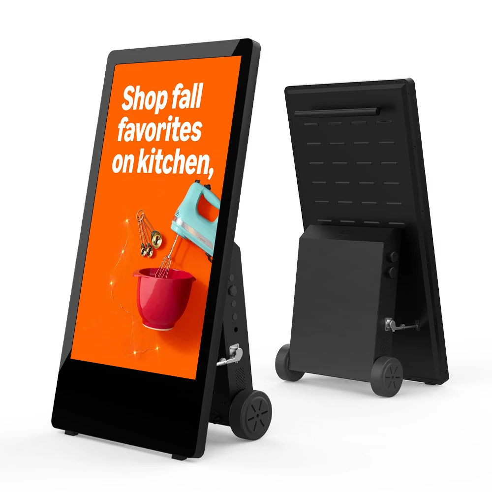 

Outdoor IP65 Waterproof 55'' Sunlight Readable Digital Signage Kiosk - Portable, Battery-Powered LCD Display for Advertising