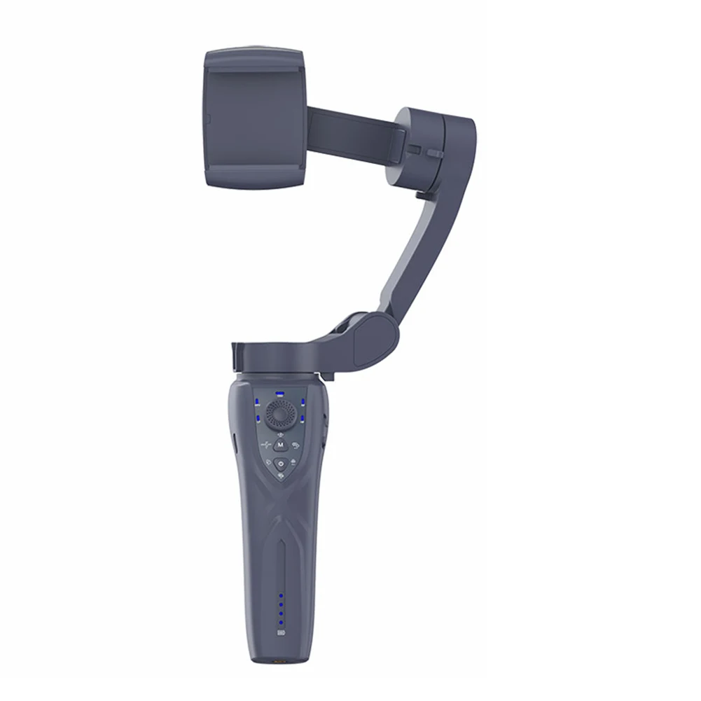 AI الوجه تتبع 3-محور الهاتف Gimbal مع المغناطيسي ملء ضوء الهاتف استقرار المحمولة وقابلة للطي السيارات تتبع الهاتف استقرار