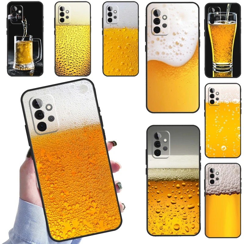 World Beers Alcohol Summer Bubble Case For Samsung Galaxy A51 A71 A52 A72 A12 A22 A32 A42 A50 A70 A21S A52S Phone Cover