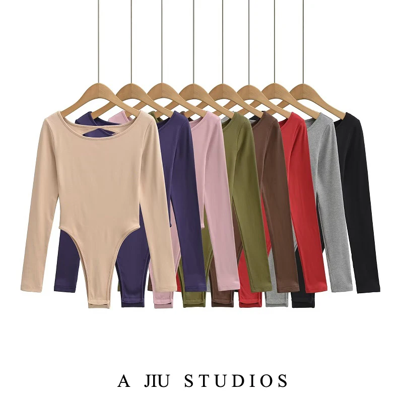 

Slimming Effectiven Fce Lined Bal Long Sve Onesie Women's Autumn Winter Versatile Slim Fit Base Layer irt