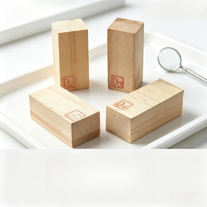 4Pcs Training Experimental Equipment, Simulated Bone Planting Practice Wood Block, Planting Training Practical Operation Model