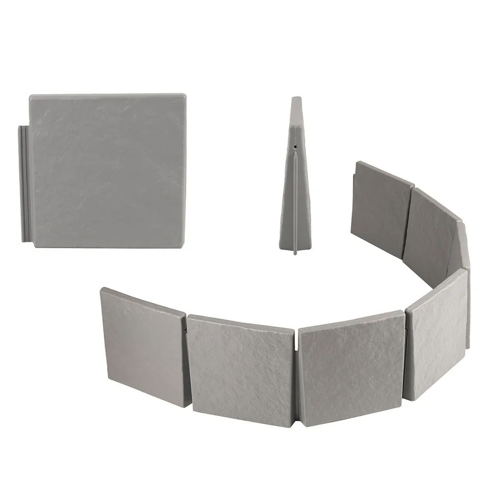 

Borders Stereoscopic Fence Three Dimensional Look Easy To Assemble Enduring Plastic Fence Retaining Garden Materials