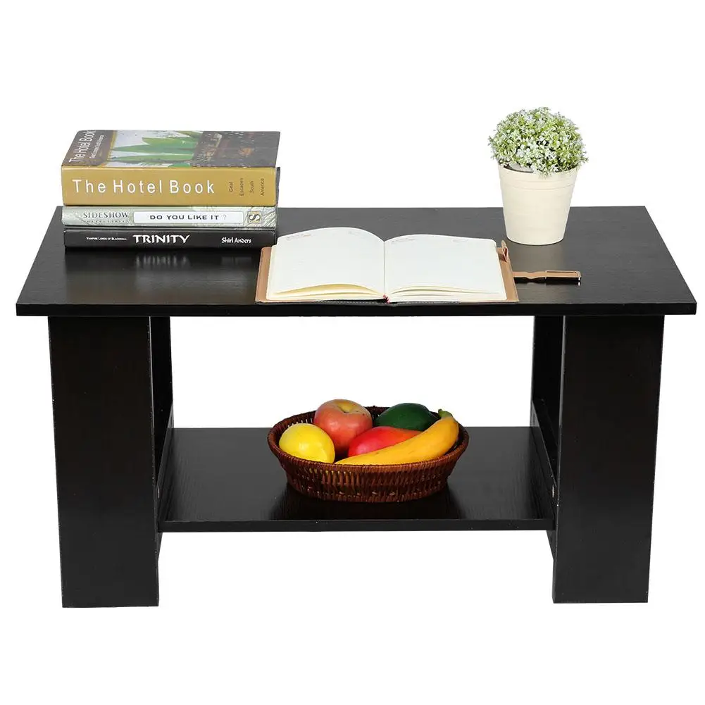 Multi Function Coffee Table Living Room Furniture Modern Design Livingroom Decor Black