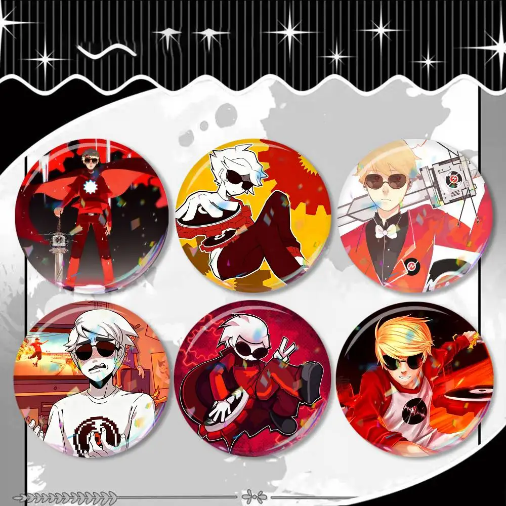 

1pc Dave Strider Badge 25 32 44 58 75 mm Round Fans Collect Friends Gifts Brooch Souvenir