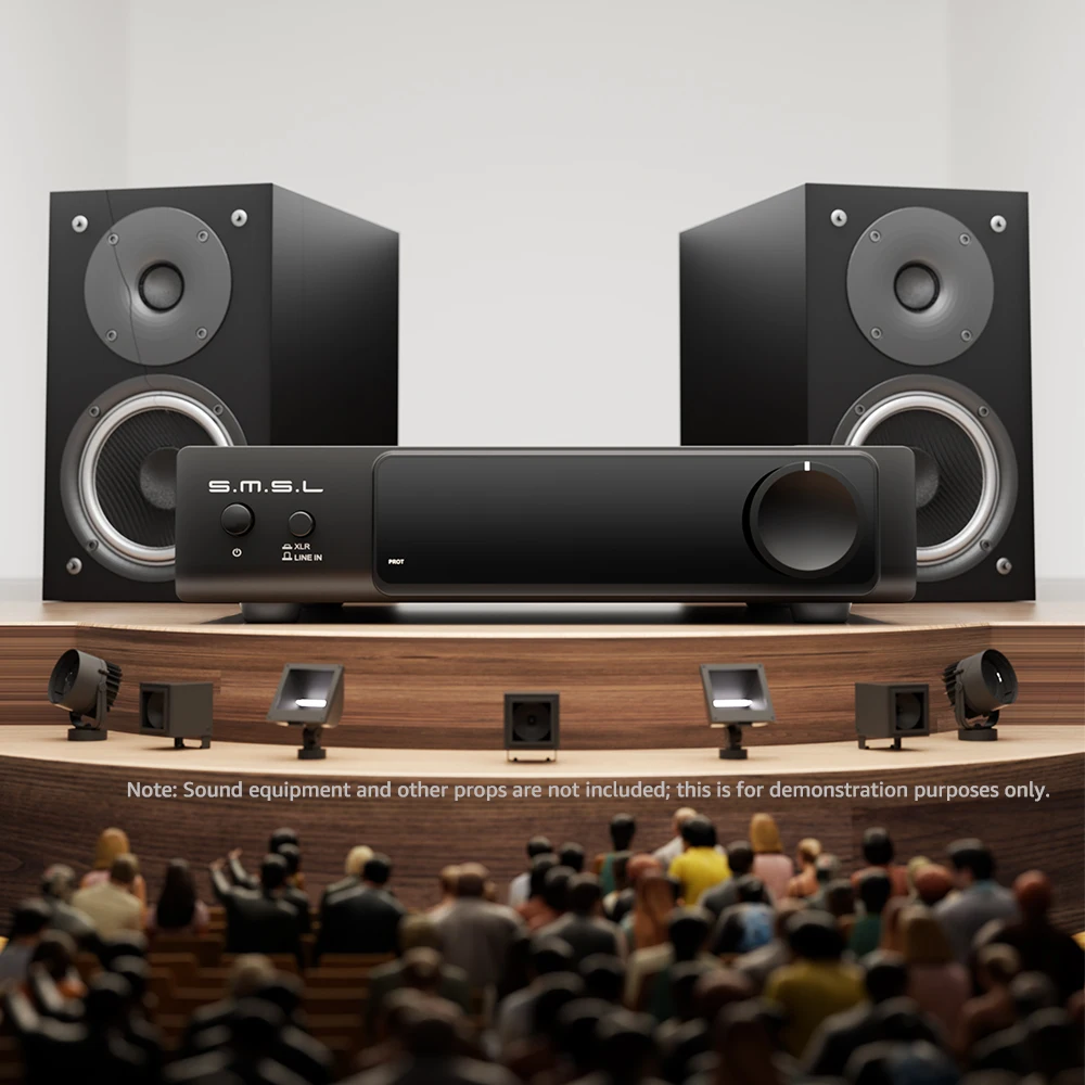 SMSL RAW-MHA1 HIFI Professional Digital High Power Amplifier MHA1 2.1-channel Power AMP view 4